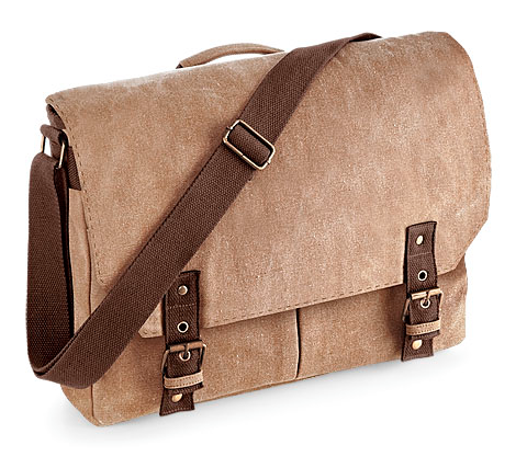 Quadra Vintage Canvas Satchel Messenger One Size